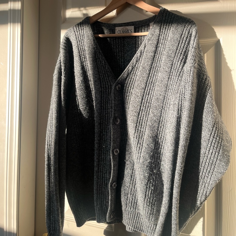 RR Classics grey knit cardigan